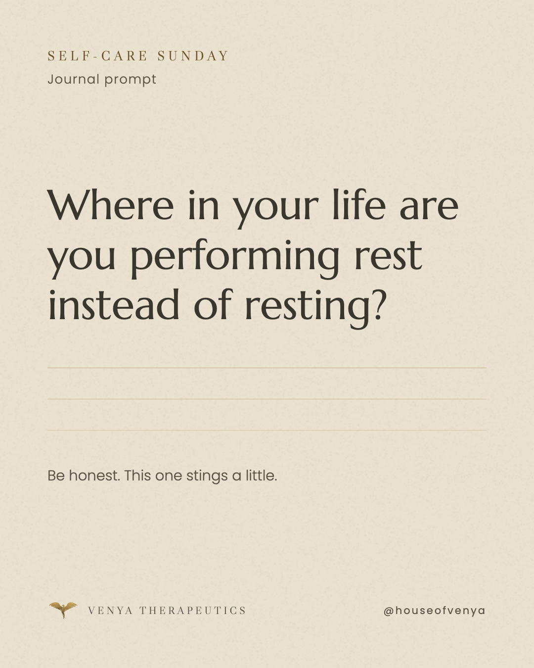 Self-Care Sunday: This week's prompt: