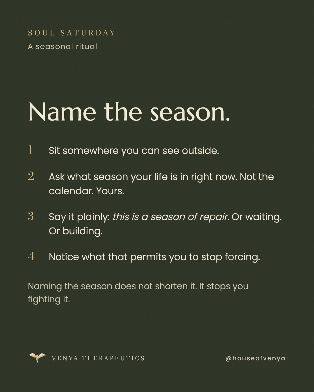 Soul Saturday: Name the season.